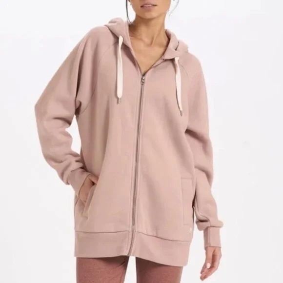 Vuori Jackets & Blazers - Vuori Restore Full Zip Hoodie Oversized Jacket in Dogwood Mauve Size XS